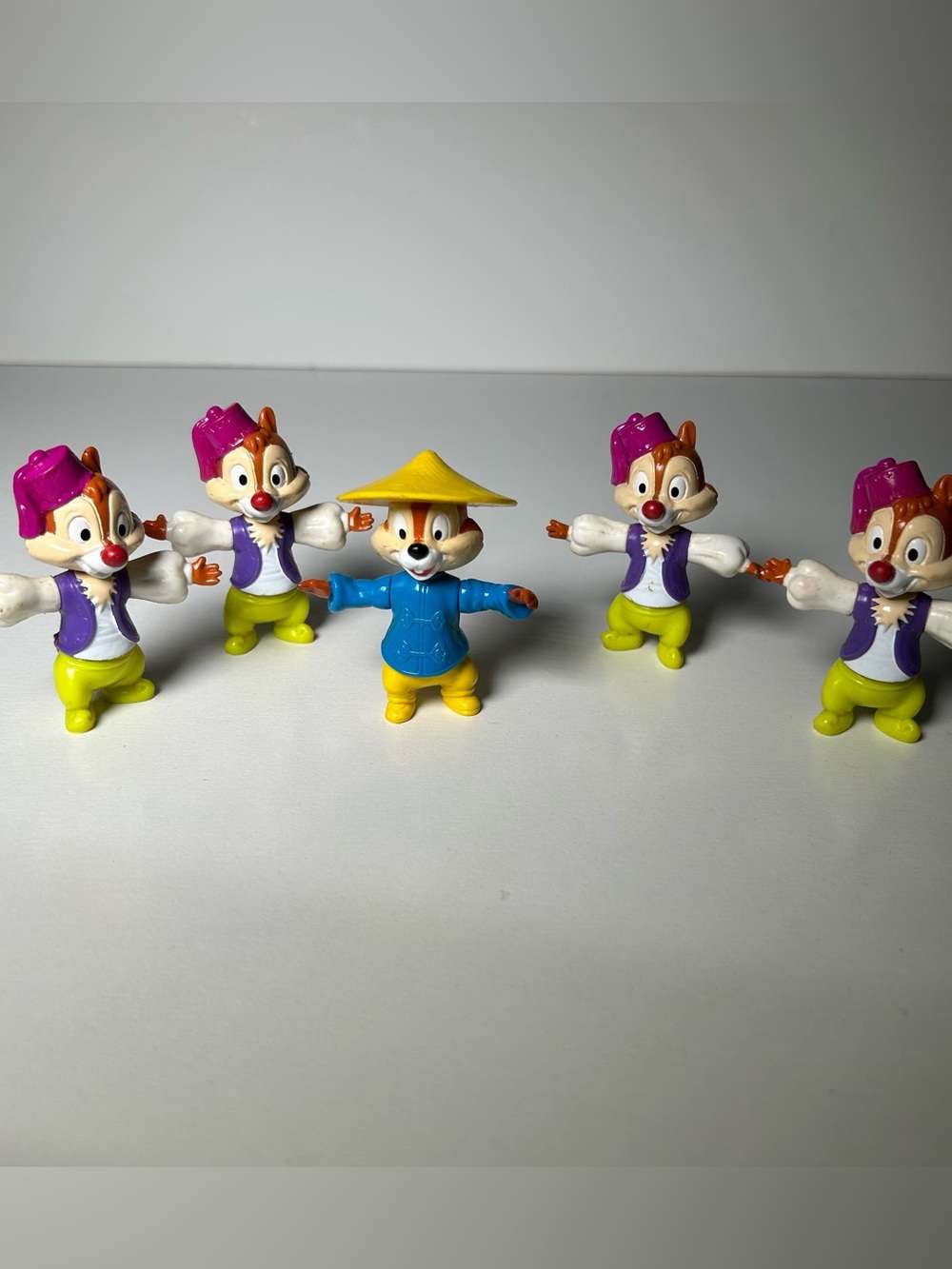 Chip And Dale Disney Epcot Center Chipmunk  2.5" Collectible Figure Cake Top Lot